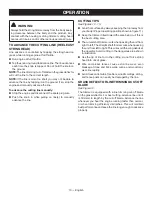 Preview for 14 page of Ryobi C430 RY34425, S430 RY34445 Operator'S Manual