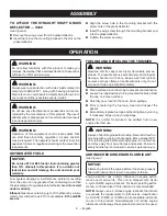 Preview for 12 page of Ryobi C430 RY34426, S430 RY34446 Operator'S Manual