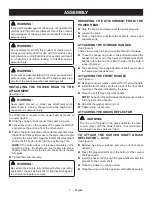 Preview for 11 page of Ryobi C430 RY34447 Operator'S Manual