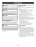 Preview for 15 page of Ryobi C430 RY34447 Operator'S Manual