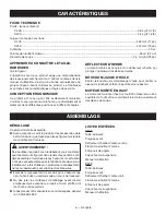 Preview for 25 page of Ryobi C430 RY34447 Operator'S Manual