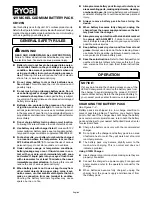 Ryobi CB120N Operator'S Manual preview