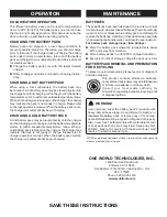 Preview for 2 page of Ryobi CB121L Manual