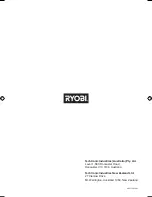 Preview for 12 page of Ryobi CBL1802 Original Instructions Manual