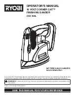 Preview for 1 page of Ryobi CCC180L Operator'S Manual