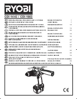 Ryobi CDI-1443? CDI-1803 User Manual preview