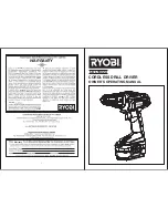 Preview for 1 page of Ryobi CDL1802X Owner Operating Instructions