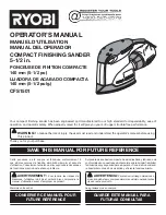 Preview for 1 page of Ryobi CFS1501 Operator'S Manual