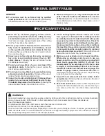 Preview for 4 page of Ryobi CFS1502 Operator'S Manual