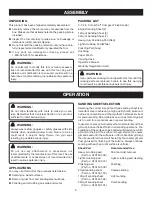 Preview for 9 page of Ryobi CFS1502 Operator'S Manual