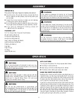 Preview for 9 page of Ryobi CFS1503K Operator'S Manual