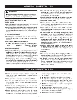 Preview for 3 page of Ryobi CHV180L Operator'S Manual