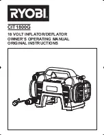 Ryobi CIT1800G Owner'S Operating Manual Original Instructions предпросмотр