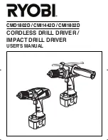 Preview for 1 page of Ryobi CMD1802D User Manual