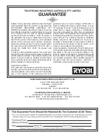 Preview for 8 page of Ryobi CPF180G Owner'S Operation Manual