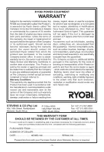 Preview for 16 page of Ryobi CS-1840 Owner'S Operating Manual