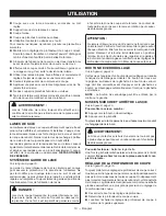 Preview for 22 page of Ryobi CS120L Operator'S Manual