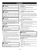 Предварительный просмотр 11 страницы Ryobi CS26 Operator'S Manual