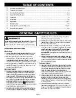 Preview for 2 page of Ryobi CSB120 Operator'S Manual