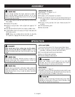 Preview for 8 page of Ryobi CSB125 Operator'S Manual
