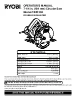 Preview for 1 page of Ryobi CSB1308 Operator'S Manual