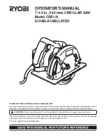 Ryobi csb131 Operator'S Manual preview