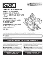 Preview for 1 page of Ryobi CSB134L Operator'S Manual