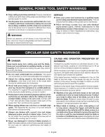 Предварительный просмотр 4 страницы Ryobi CSB134L Operator'S Manual