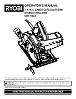 Предварительный просмотр 1 страницы Ryobi csb140lz Operator'S Manual