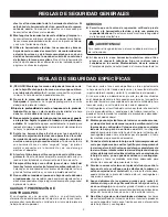 Preview for 4 page of Ryobi CSB142LZ (Spanish) Manual Del Operador