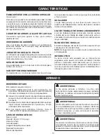 Preview for 10 page of Ryobi CSB142LZ (Spanish) Manual Del Operador