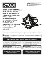 Preview for 1 page of Ryobi CSB143LZ Operator'S Manual