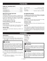 Preview for 8 page of Ryobi CSB143LZ Operator'S Manual