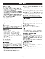 Preview for 13 page of Ryobi CSB143LZ Operator'S Manual