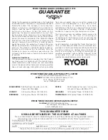 Preview for 20 page of Ryobi CSS1000 Owner'S Operating Manual