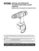 Предварительный просмотр 29 страницы Ryobi CTH1202K2 Operation Manual