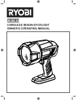 Предварительный просмотр 1 страницы Ryobi CXN180G Owner'S Operating Manual Owner'S Operating Manual