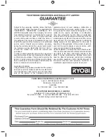 Preview for 9 page of Ryobi CXN180G Owner'S Operating Manual Owner'S Operating Manual