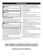 Preview for 9 page of Ryobi D47C Operator'S Manual