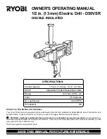 Preview for 1 page of Ryobi D50VSR Owner'S Operating Manual