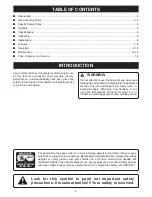 Preview for 2 page of Ryobi D550H Operator'S Manual