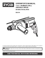 Preview for 1 page of Ryobi D551H Operator'S Manual