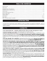 Preview for 2 page of Ryobi D552H (French) Manuel D'Utilisation