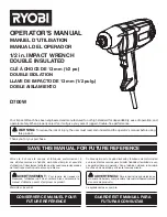 Ryobi D700W Operator'S Manual preview