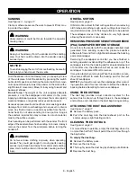Preview for 8 page of Ryobi DE18 Operator'S Manual