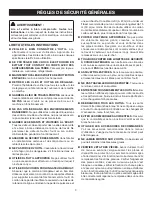 Preview for 3 page of Ryobi DP102L (French) Manuel D'Utilisation