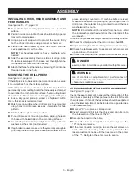 Предварительный просмотр 10 страницы Ryobi DP103L Operator'S Manual