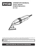 Ryobi DS11008 Operator'S Manual preview