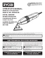 Preview for 1 page of Ryobi DS1108 Operator'S Manual