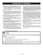 Preview for 5 page of Ryobi DS1108 Operator'S Manual